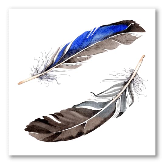 Designart - Colourful Boho Feathers III